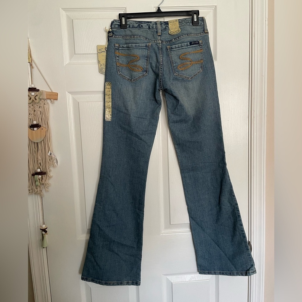 NWT Vintage Seven7 Women's Size 28 Medium Blue Flare Jeans